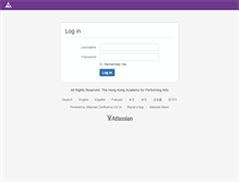 Tablet Screenshot of intranet.hkapa.edu